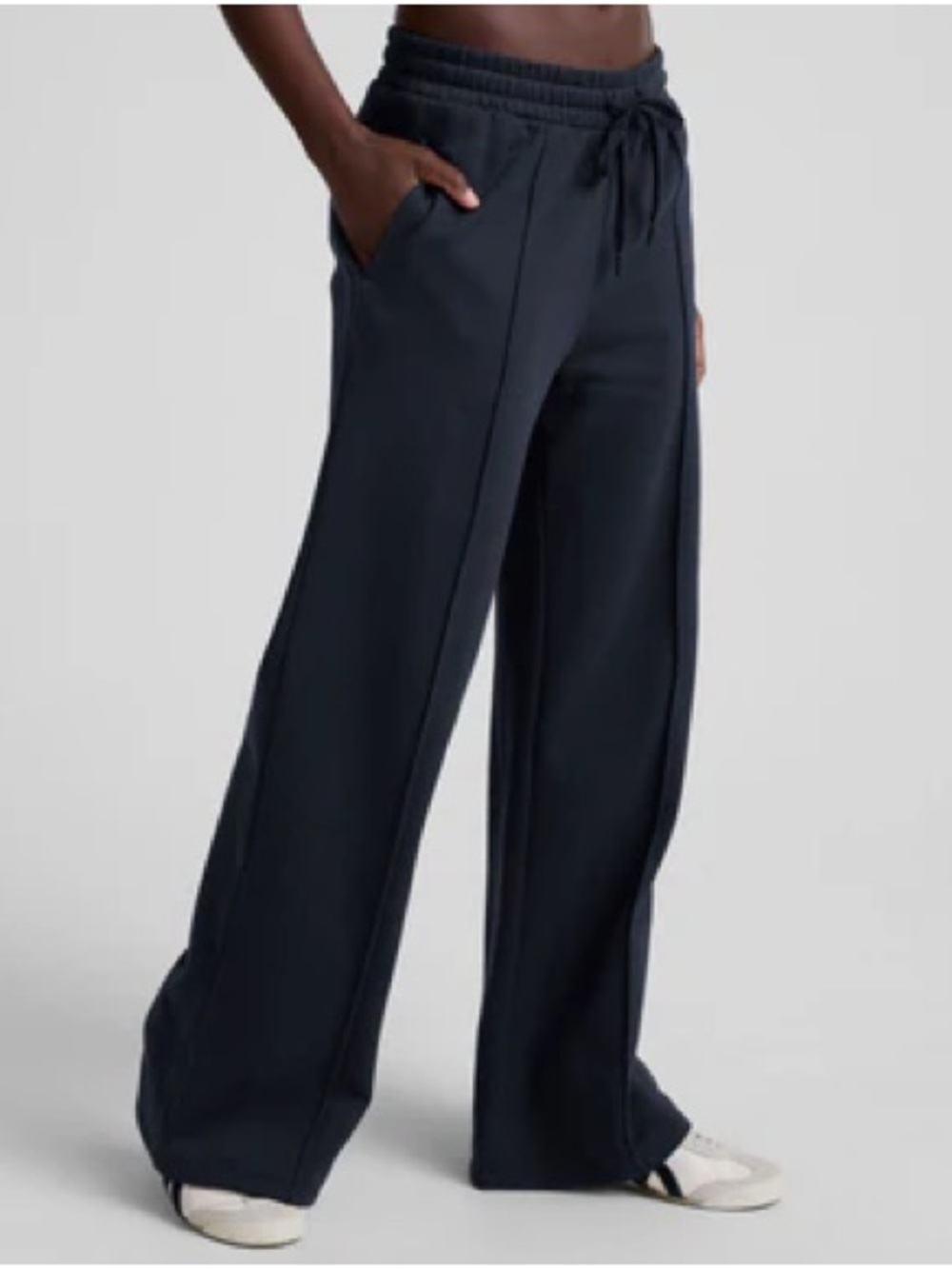 Beyond Yoga | Navy Wide-Leg Drawstring Sweatpants